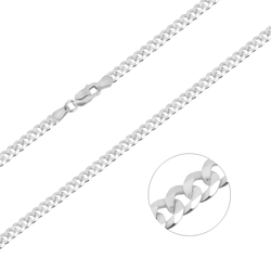 Łańcuszek srebrny pr. 925 PANCERKA 4,5 mm LPN003