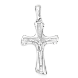Krzyżyk srebrny z wizerunkiem Jezusa MO154