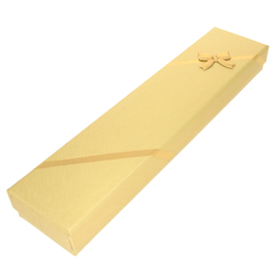 Pudełko jubilerskie na bransoletkę z kokardą złote P40/2ZŁOTE