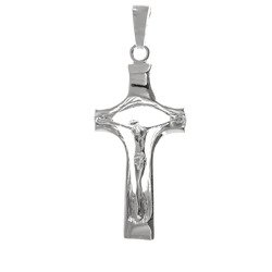 Krzyżyk srebrny z wizerunkiem Jezusa  MO099