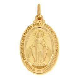 Złoty medalik pr. 585 Cudowny M.B. Niepokalana ZM005