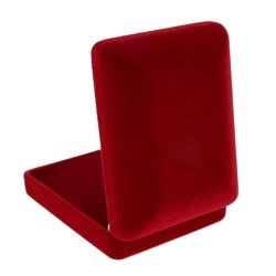 Pudełko flokowe czerwone P7/FLOKCZERW
