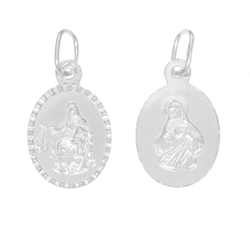 Medalik srebrny Szkaplerz Matka Boża Szkaplerzna ML053