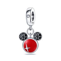 Srebrna przywieszka pr 925 Charms Myszka Mickey PAN212