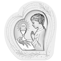 Obrazek Srebrny Pamiątka Pierwszej Komunii dla chłopca DS127FOO