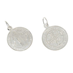 Medalik srebrny - Medalik Świętego Benedykta Eko ML005