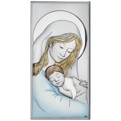 Obrazek Srebrny Matka Boska z dzieciątkiem DS58C