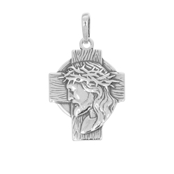 Krzyżyk srebrny z wizerunkiem Pana Jezusa srebro pr. 925 SK010