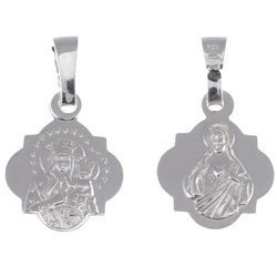 Medalik srebrny - Matka Boża Częstochowska Czarna Madonna MM036