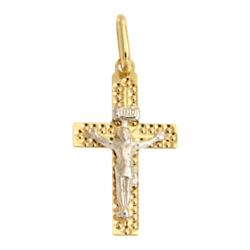 Złoty krzyżyk pr. 585 z wizerunkiem Jezusa ZK072