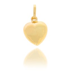 Złota przywieszka pr. 585 Serce duże gładkie ZZ020