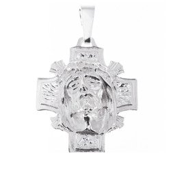 Krzyżyk srebrny z wizerunkiem Jezusa MO004