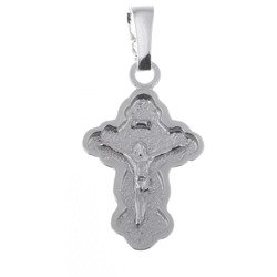 Krzyżyk srebrny z wizerunkiem Jezusa MO047