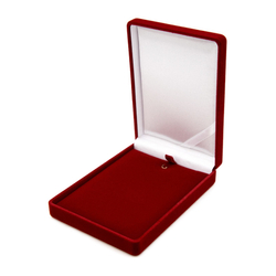 Pudełko flokowe bordowe P8/FLOKBORDO