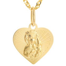 Złoty medalik pr. 585 Matka Boska Częstochowska  ZM100