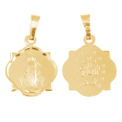 Złoty medalik pr. 585 - Cudowny Medalik Matki Bożej Niepokalanej ZM313