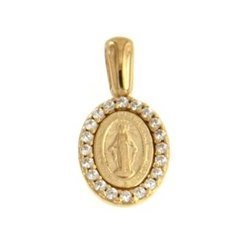 Złoty medalik pr. 585 Cudowny Matka Boża Niepokalana ZM117