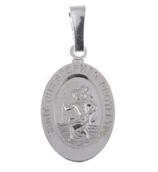 Medalik srebrny - Święty Krzysztof MM112