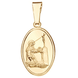 Medalik srebrny pozłacany - Święta Rita MM020ORO