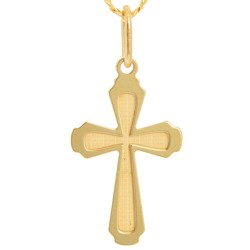 Złoty krzyżyk pr. 585 Krzyżyk ażur ZK043