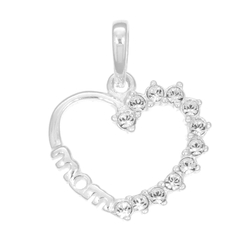 Zawieszka srebrna serce wisiorek dla mamy srebro pr. 925 SP004