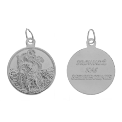 Medalik srebrny - Święty Krzysztof ML023