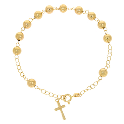 Różaniec złoty na rękę bransoletka różańcowa dziesiątek złoto pr. 585 ZBR001