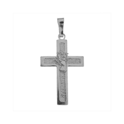 Medalik srebrny - Krzyżyk z Orłem w koronie MO129