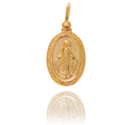 Złoty medalik pr. 585 Cudowny M.B. Niepokalana ZM003