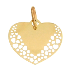 Złota przywieszka pr. 585 Serce ZP063