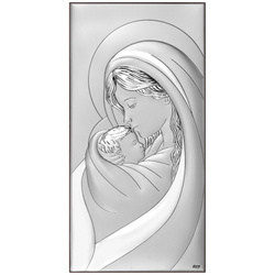 Obrazek Srebrny Matka Boska z dzieciątkiem DS130