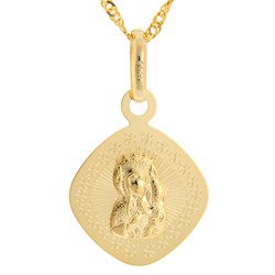 Złoty medalik pr. 585 Matka Boska Częstochowska  ZM088