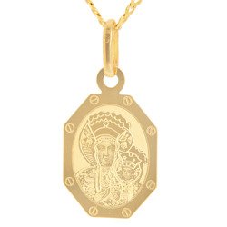 Złoty medalik pr. 585 Matka Boska Częstochowska ZM087