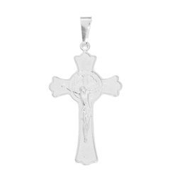 Krzyżyk srebrny z wizerunkiem Jezusa MO150