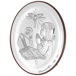 Obrazek srebrny Pamiątka Sakramentu Bierzmowania dla dziewczyny D30811